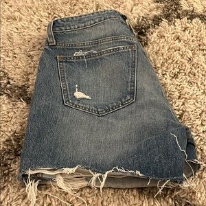 Distressed Denim Shorts